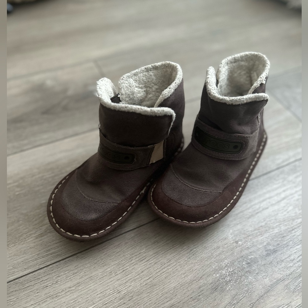 Kids Crocs Boots- Brown - Size 12 Toddler